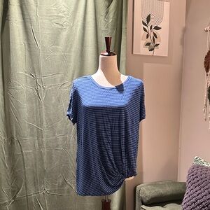 Nine Britton Levie Knot Front Knit Tee